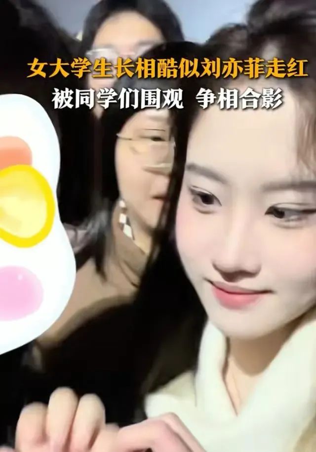 刘亦菲相似度惊人，女大学生被追捧，广告邀约